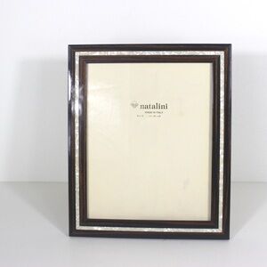 Large Vintage Natalini Italian Mother of Pearl Exotic Wood Picture Frame 8x10”